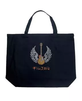 Текст песни Freebird - Большая сумка-тоут Word Art LA Pop Art, черный