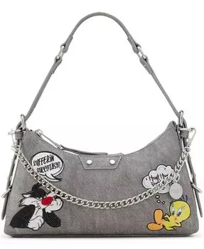 Текстильная сумка через плечо Looney Tunes среднего размера Aldo, серый