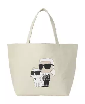 Текстильная сумка шоппер Karl Lagerfeld, бежевый