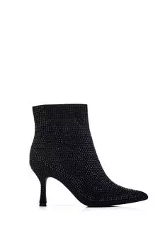 Текстильные ботинки на каблуке 'Zalea' Moda In Pelle, черный