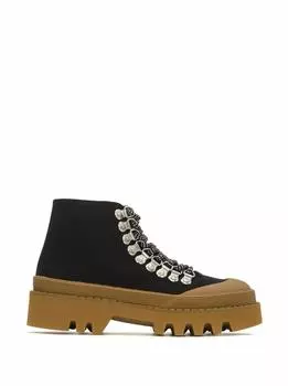 Текстильные ботинки с логотипом Proenza Schouler