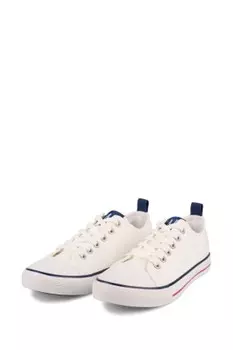 Текстильные кроссовки Houston с вырезом ниже щиколотки Gap, белый