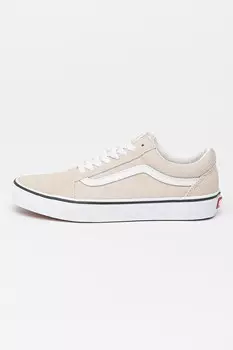 Текстильные кроссовки Old Skool с замшей Vans, белый
