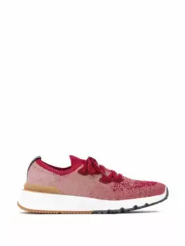 Текстильные кроссовки с логотипом Brunello Cucinelli, бордовый