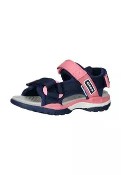 Текстильные сандалии GEOX, цвет Navy/Pink