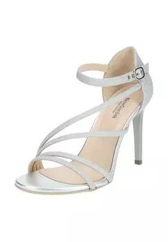 Текстильные сандалии NeroGiardini, серебро