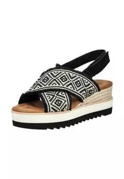 Текстильные сандалии Toms, черный