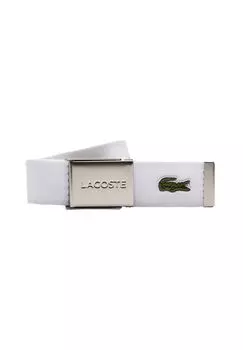 Текстильный пояс LACOSTE, белый