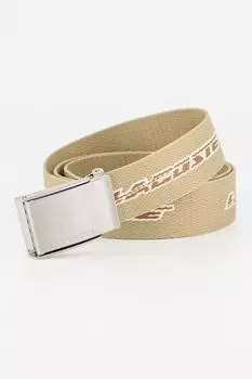 Текстильный ремень с логотипом Lacoste, хаки