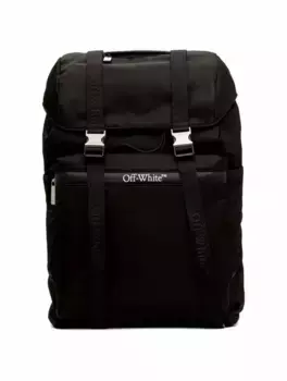 Текстильный рюкзак с логотипом Off-White, черный