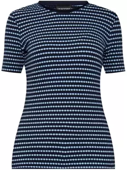 Текстурированная футболка Emporio Armani, синий