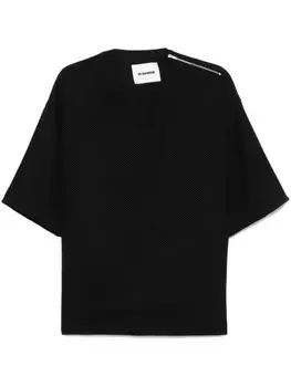 Текстурированная футболка Jil Sander, черный