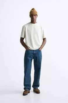 Текстурированная футболка ZARA, лед