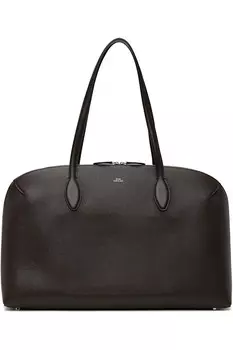 Текстурированная кожаная повседневная сумка-тоут Toteme, коричневый