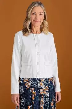 Текстурированная куртка Anna Rose, белый