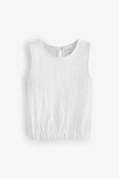 Текстурированная майка (3–16 лет) Next, белый