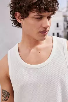 Текстурированная майка Next, белый