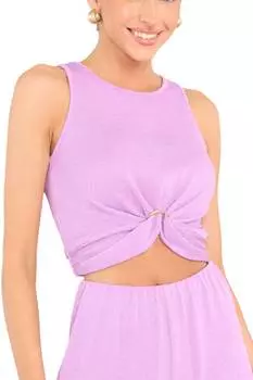 Текстурированная майка Unity Ring в сиреневом цвете MINKPINK