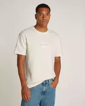 Текстурированная мужская рубашка свободного кроя Calvin Klein Jeans, бежевый