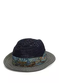 Текстурированная мужская шляпа с цветными блоками Grevi