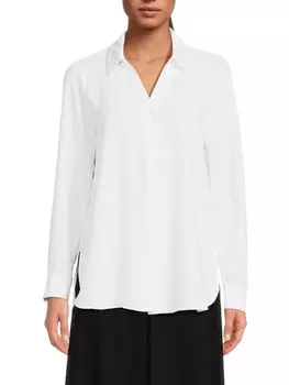 Текстурированная рубашка Adrianna Papell, белый