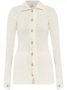 Текстурированная рубашка Casablanca, белый