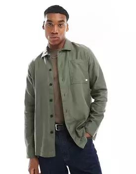 Текстурированная рубашка цвета хаки Farah