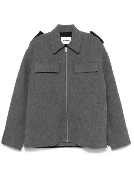 Текстурированная рубашка Jil Sander, серый