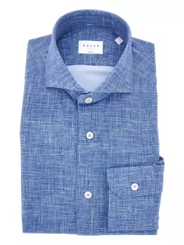 Текстурированная рубашка на пуговицах Xacus, синий