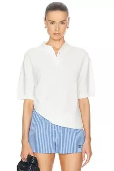 Текстурированная рубашка-поло WAO, слоновая кость