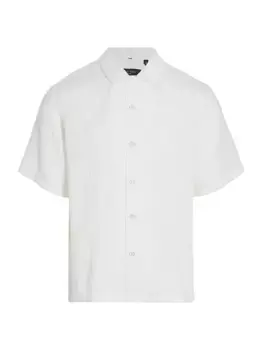 Текстурированная рубашка с короткими рукавами Rag & Bone, белый