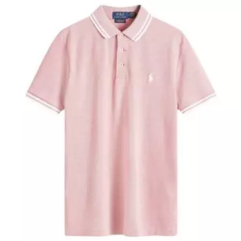 Текстурированная сетчатая рубашка-поло Polo Ralph Lauren, белый