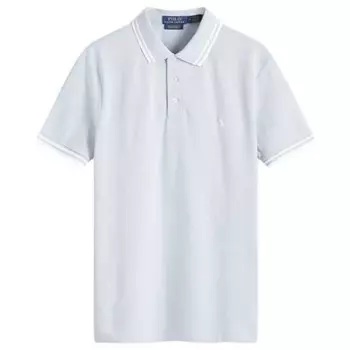 Текстурированная сетчатая рубашка-поло Polo Ralph Lauren, белый