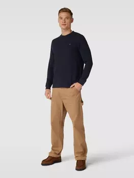 Текстурированная толстовка Tommy Hilfiger, темно-синий