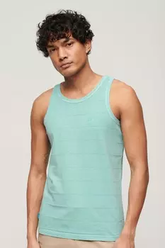 Текстурированная винтажная футболка без рукавов из органического хлопка Superdry, зеленый