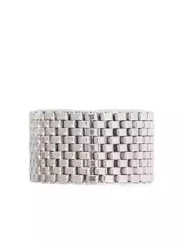Текстурированное кольцо JIL SANDER, серебяный