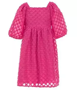 Текстурированное платье Babydoll с клипсами в горошек Xtraordinary для больших девочек 7–16 лет, розовый