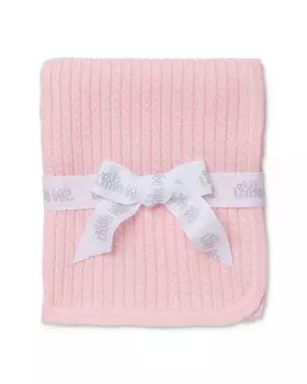 Текстурированное полосатое одеяло для новорожденных девочек — для малышей Little Me, цвет Pink