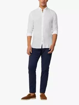 Текстурированные брюки обычного покроя trinity Hackett London, цвет Ink Blue