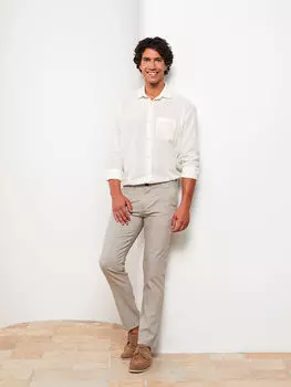 Текстурированные мужские брюки Slim Fit