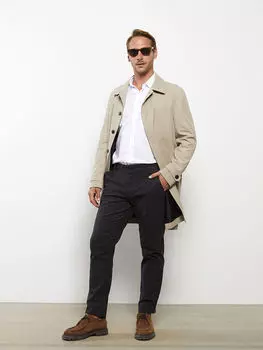 Текстурированные мужские брюки Slim Fit LCWAIKIKI Classic