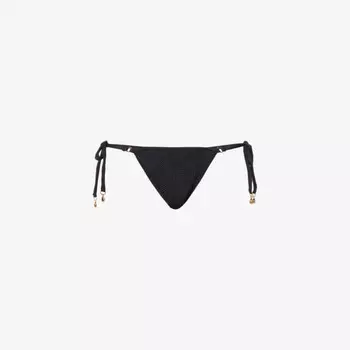 Текстурированные плавки бикини средней посадки Sea Dive Seafolly, черный