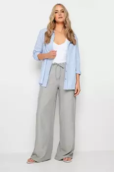 Текстурированные широкие брюки Long Tall Sally, серый