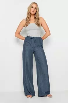 Текстурированные широкие брюки Long Tall Sally, синий