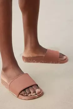 Текстурированные шлепанцы Next, мультиколор