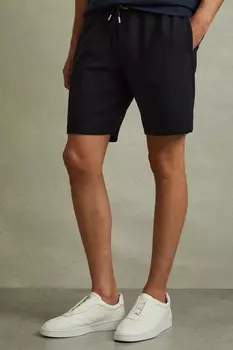 Текстурированные шорты Amarillo с завязками Reiss, синий
