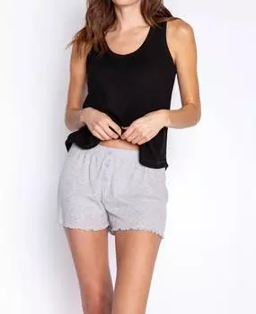 Текстурированные шорты Essentials в цвете «меланжевый серый» PJ Salvage