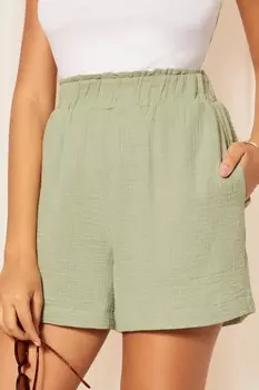 Текстурированные шорты из мятого хлопка Friends Like These, зеленый