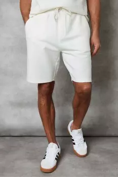 Текстурированные шорты с эластичной талией Threadbare, белый