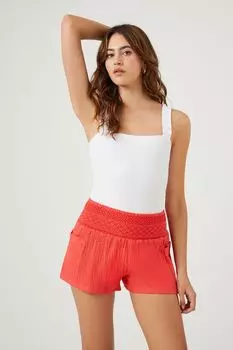 Текстурированные шорты со сборками Forever 21